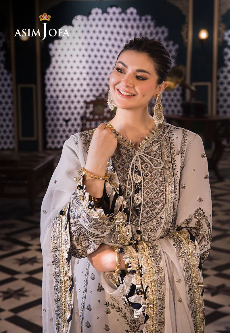 Asim Jofa | Fasana e Ishq Eid Luxury Lawn | AJFI-28 - Aqsa Fabrics