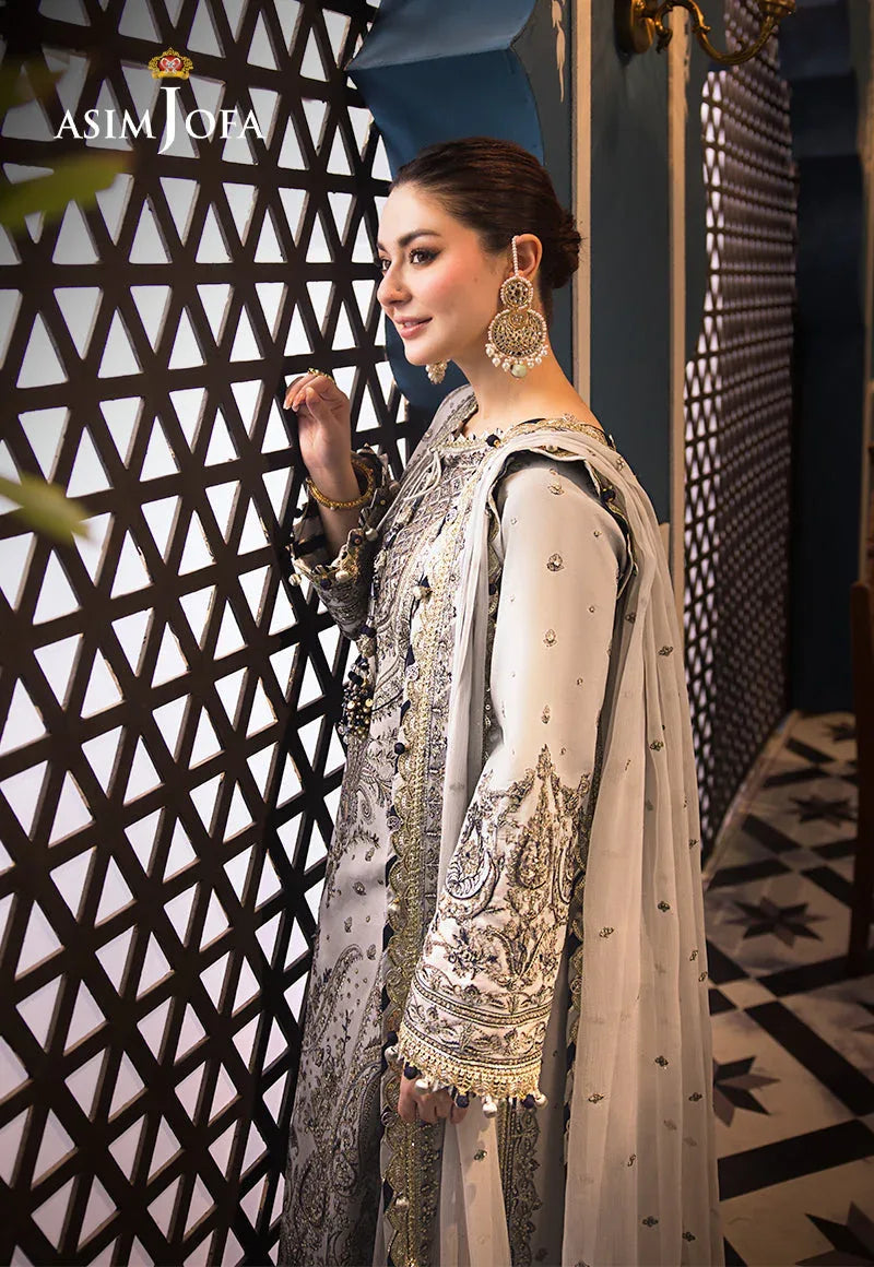 Asim Jofa | Fasana e Ishq Eid Luxury Lawn | AJFI-28 - Aqsa Fabrics