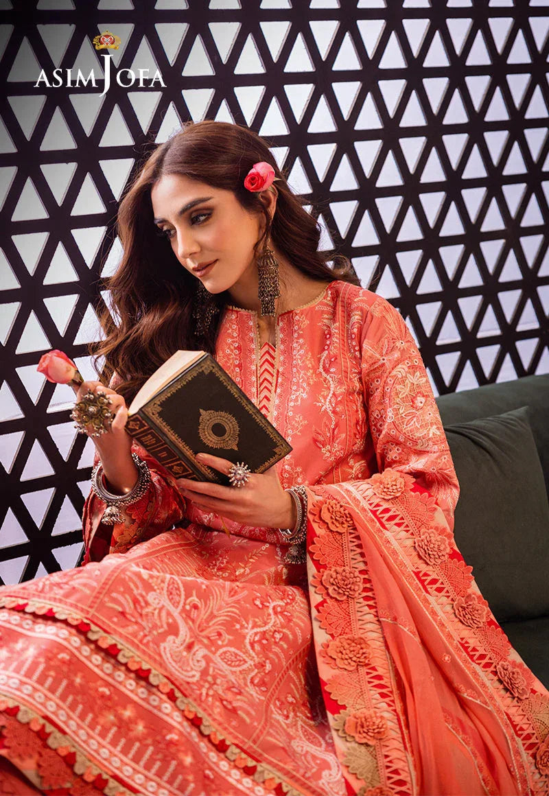 Asim Jofa | Fasana e Ishq Eid Luxury Lawn | AJFI-07 - Aqsa Fabrics
