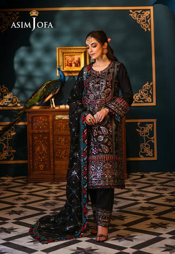 Asim Jofa | Fasana e Ishq Eid Luxury Lawn | AJFI-14 - Aqsa Fabrics