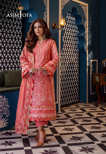 Asim Jofa | Fasana e Ishq Eid Luxury Lawn | AJFI-07 - Aqsa Fabrics