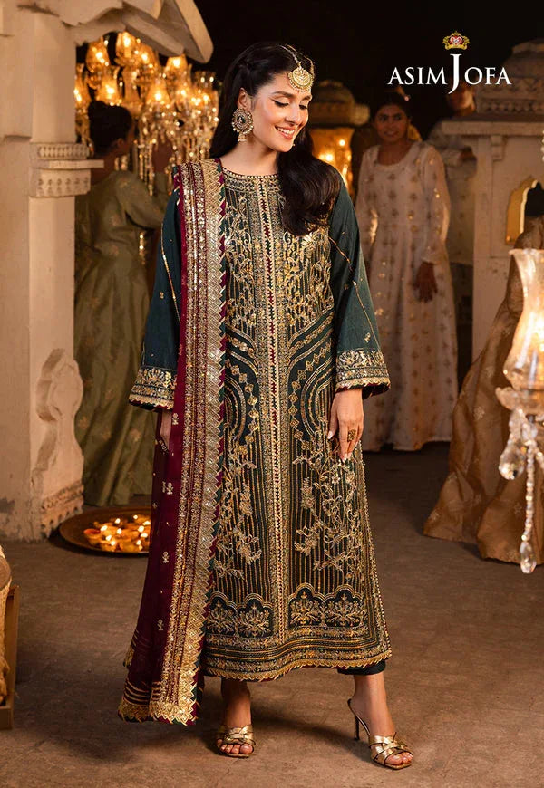 Asim Jofa | Shehnai Festive Collection | AJSH-20 - Aqsa Fabrics