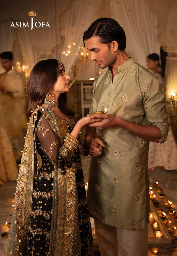 Asim Jofa | Shehnai Festive Collection | AJSH-08 - Aqsa Fabrics