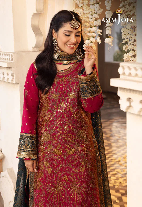 Asim Jofa | Shehnai Festive Collection | AJSH-19 - Aqsa Fabrics