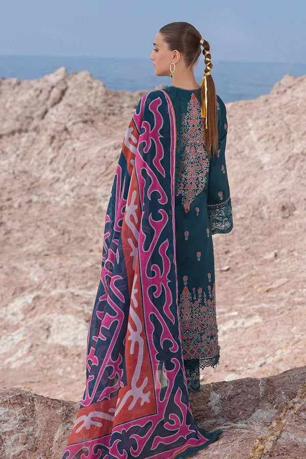 Ayzel | Tropicana Lawn 24 | Peacock - Aqsa Fabrics