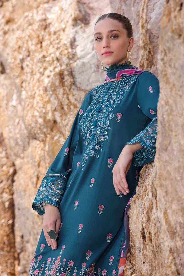 Ayzel | Tropicana Lawn 24 | Peacock - Aqsa Fabrics