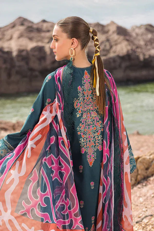 Ayzel | Tropicana Lawn 24 | Peacock - Aqsa Fabrics