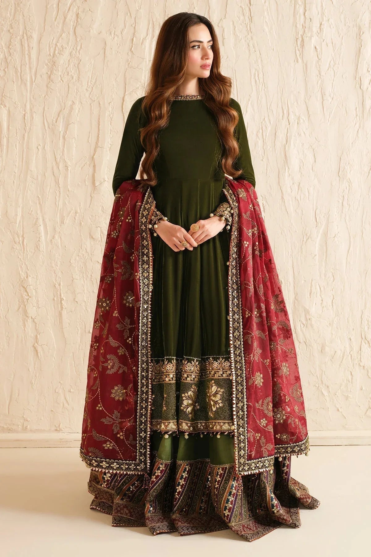 Jazmin | Velvet Edit 24 | Velvet Formal  VF-2036 - Aqsa Fabrics