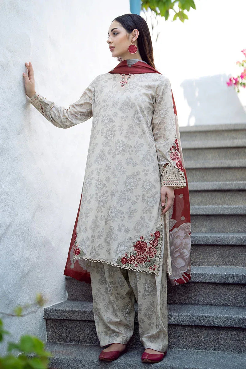 Baroque | Lawn Collection 24 | UF-549 - Aqsa Fabrics