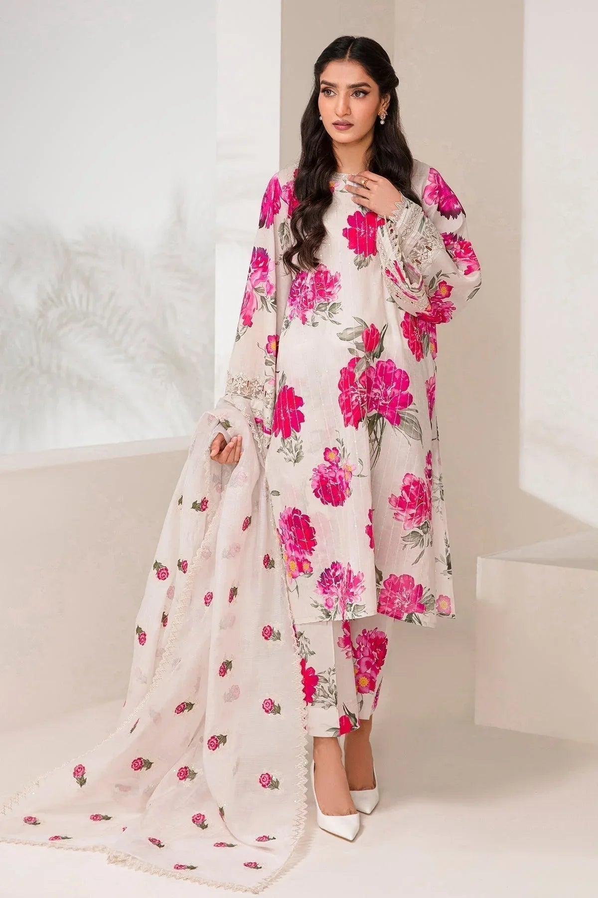 Baroque | Lawn Collection 24 | UF-347 - Aqsa Fabrics