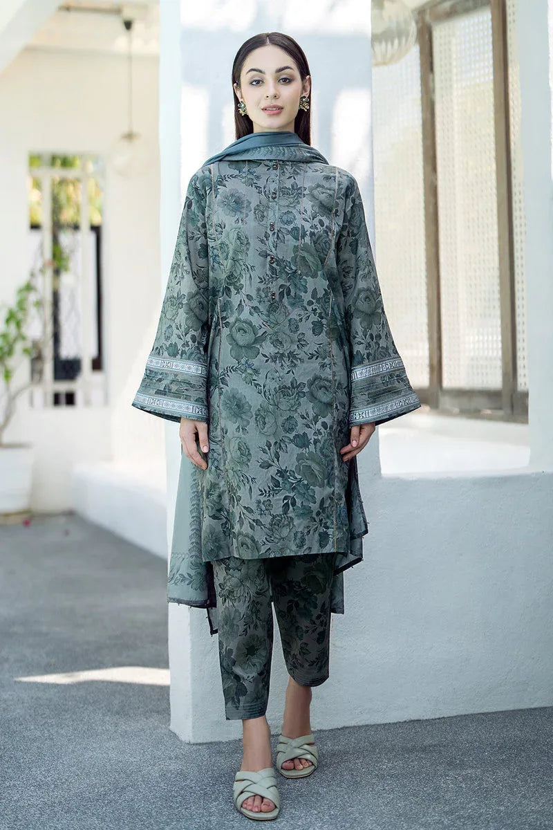 Baroque | Lawn Collection 24 | UF-551 - Aqsa Fabrics