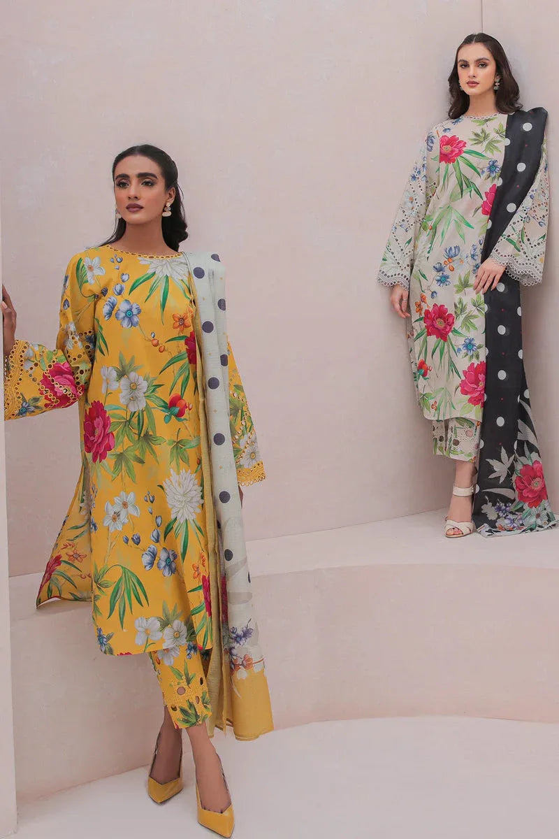 Baroque | Lawn Collection 24 | UF-332 - Aqsa Fabrics