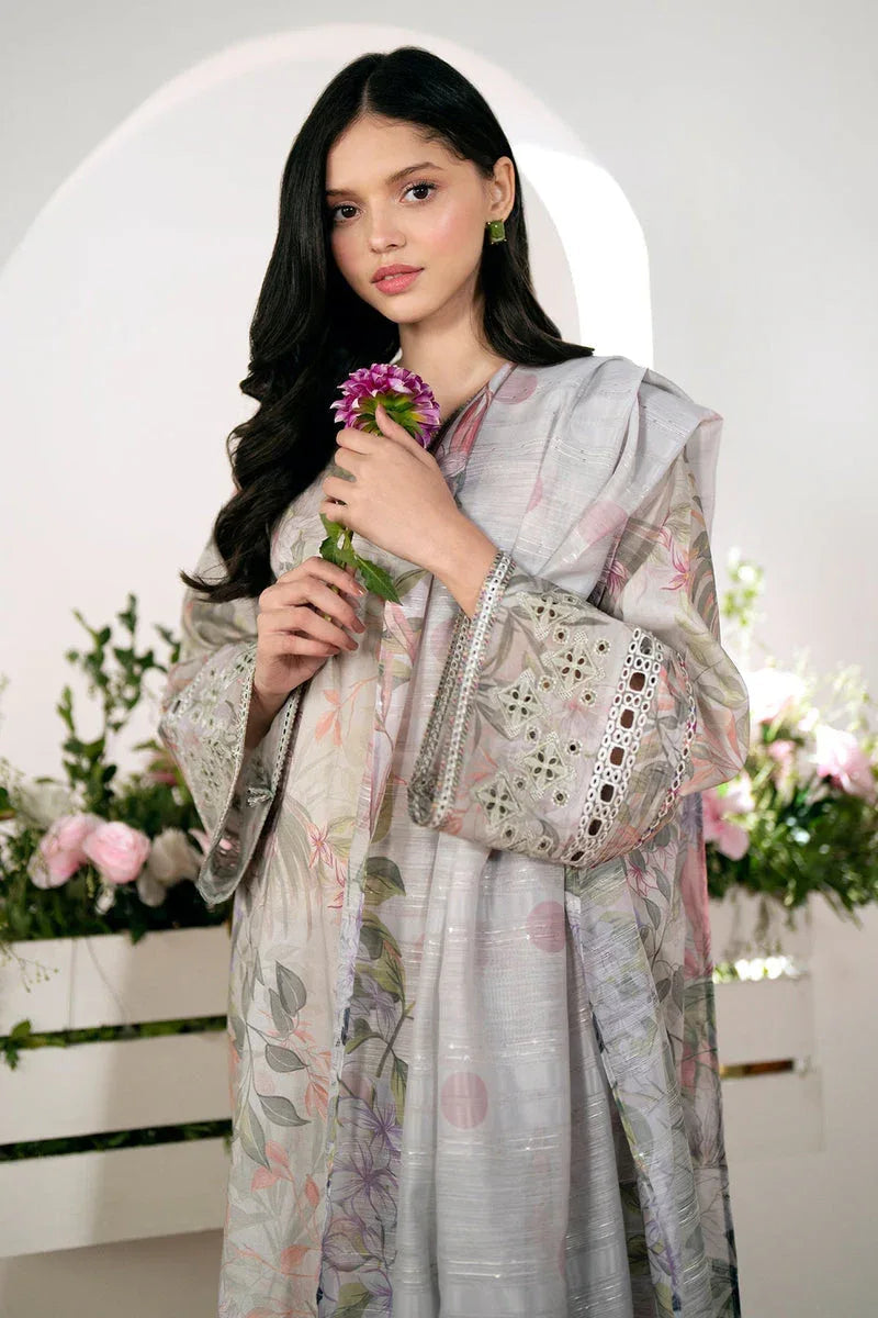 Baroque | Lawn Collection 24 | UF-528 - Aqsa Fabrics