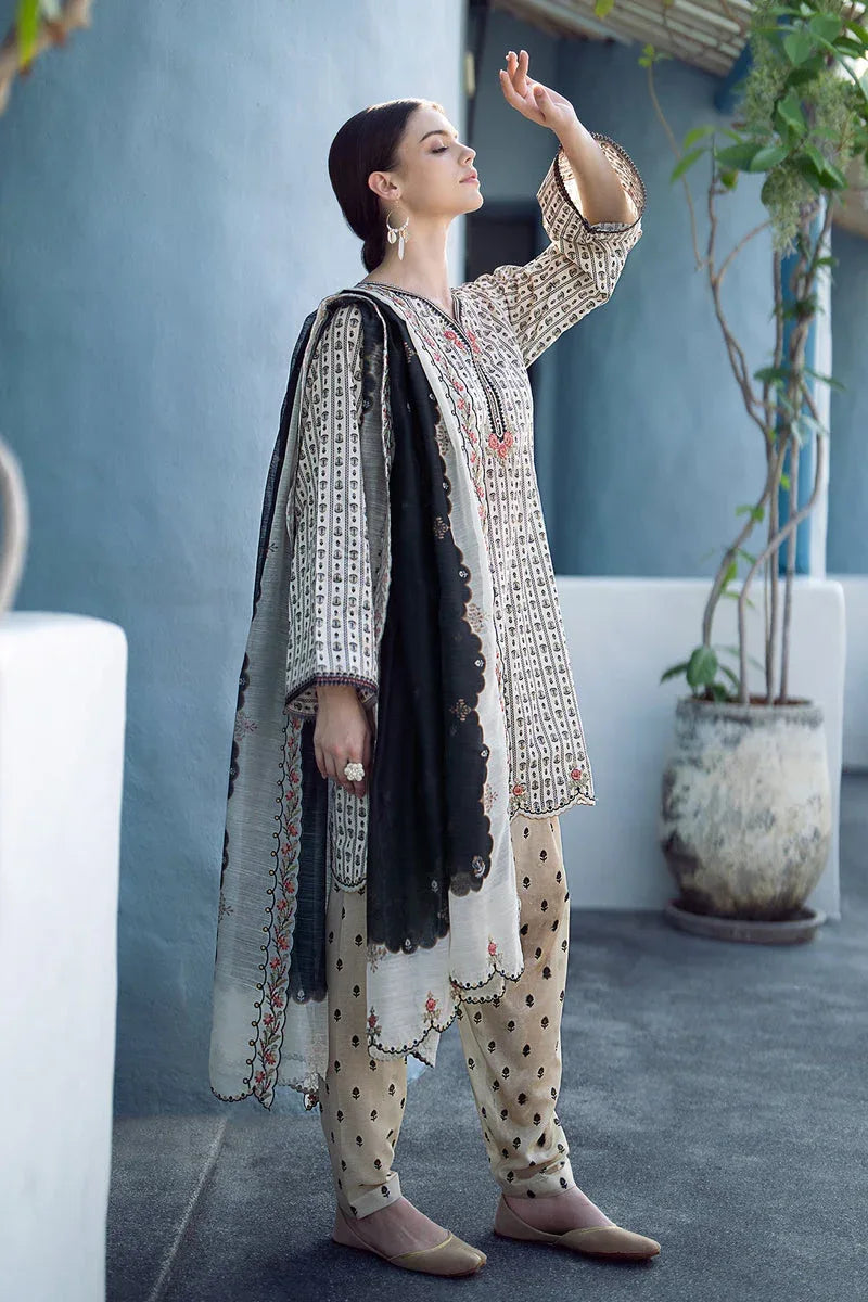 Baroque | Lawn Collection 24 | UF-555 - Aqsa Fabrics