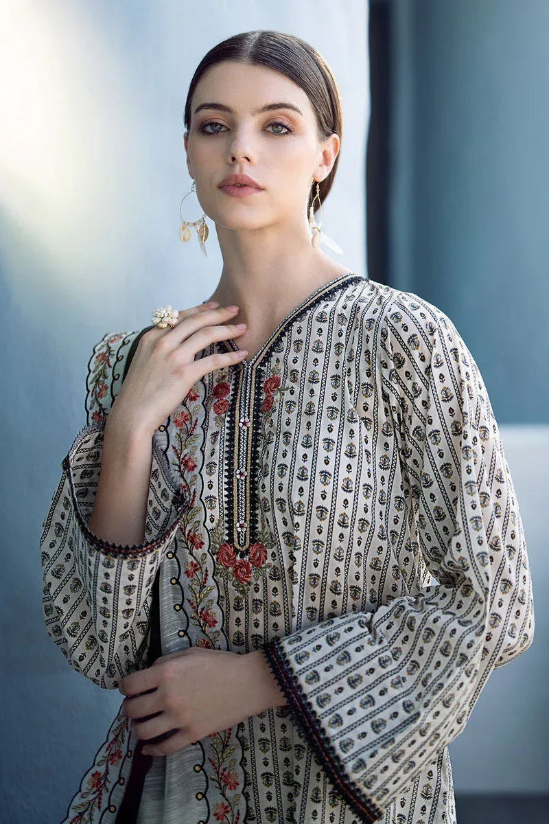 Baroque | Lawn Collection 24 | UF-555 - Aqsa Fabrics