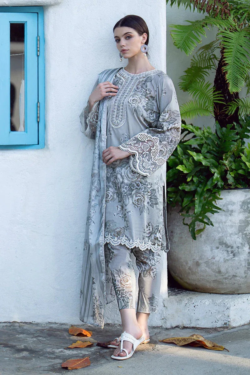 Baroque | Lawn Collection 24 | UF-557 - Aqsa Fabrics