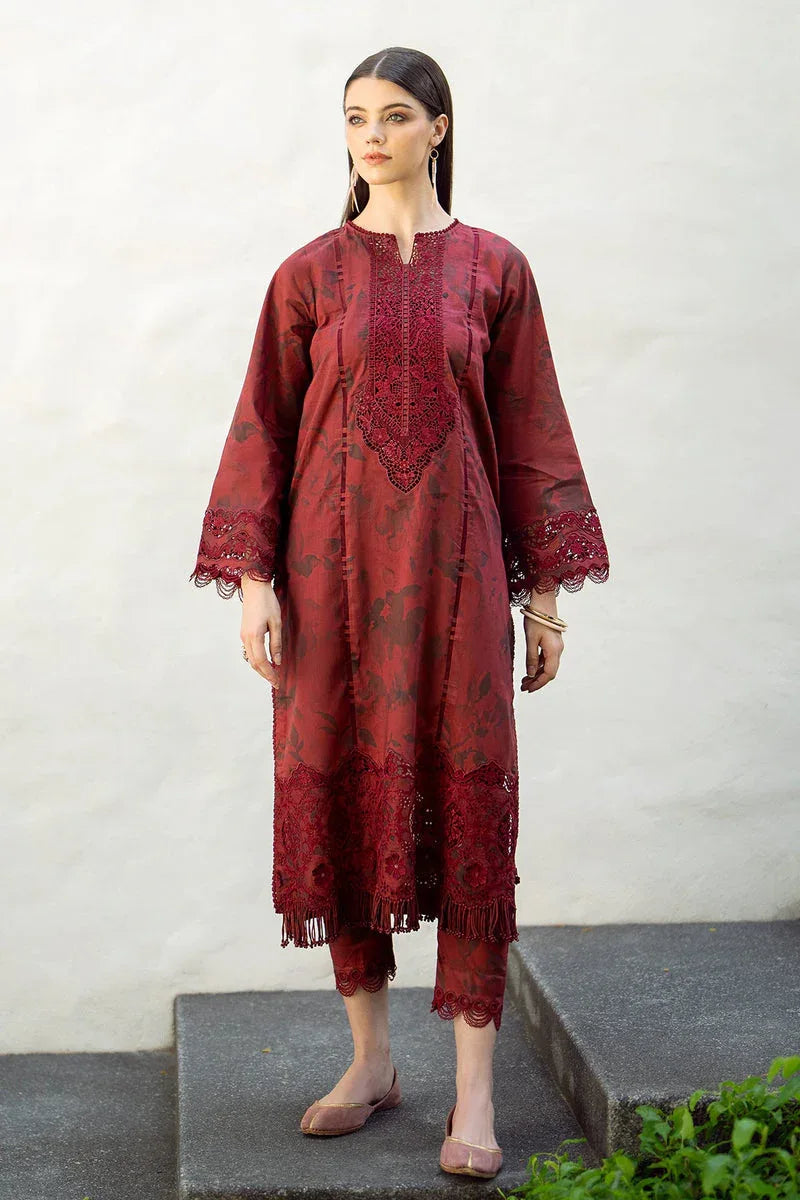 Baroque | Lawn Collection 24 | UF-545 - Aqsa Fabrics