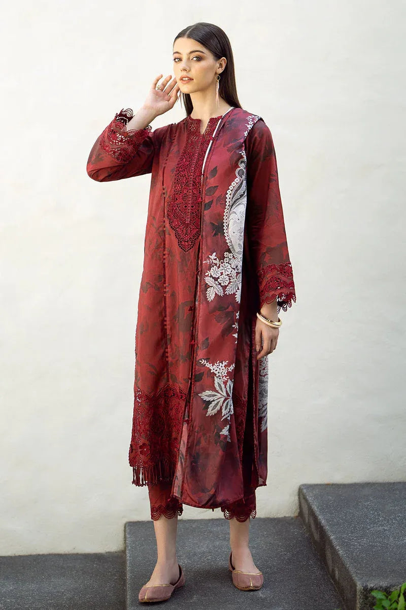 Baroque | Lawn Collection 24 | UF-545 - Aqsa Fabrics