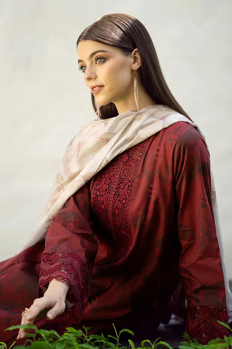 Baroque | Lawn Collection 24 | UF-545 - Aqsa Fabrics