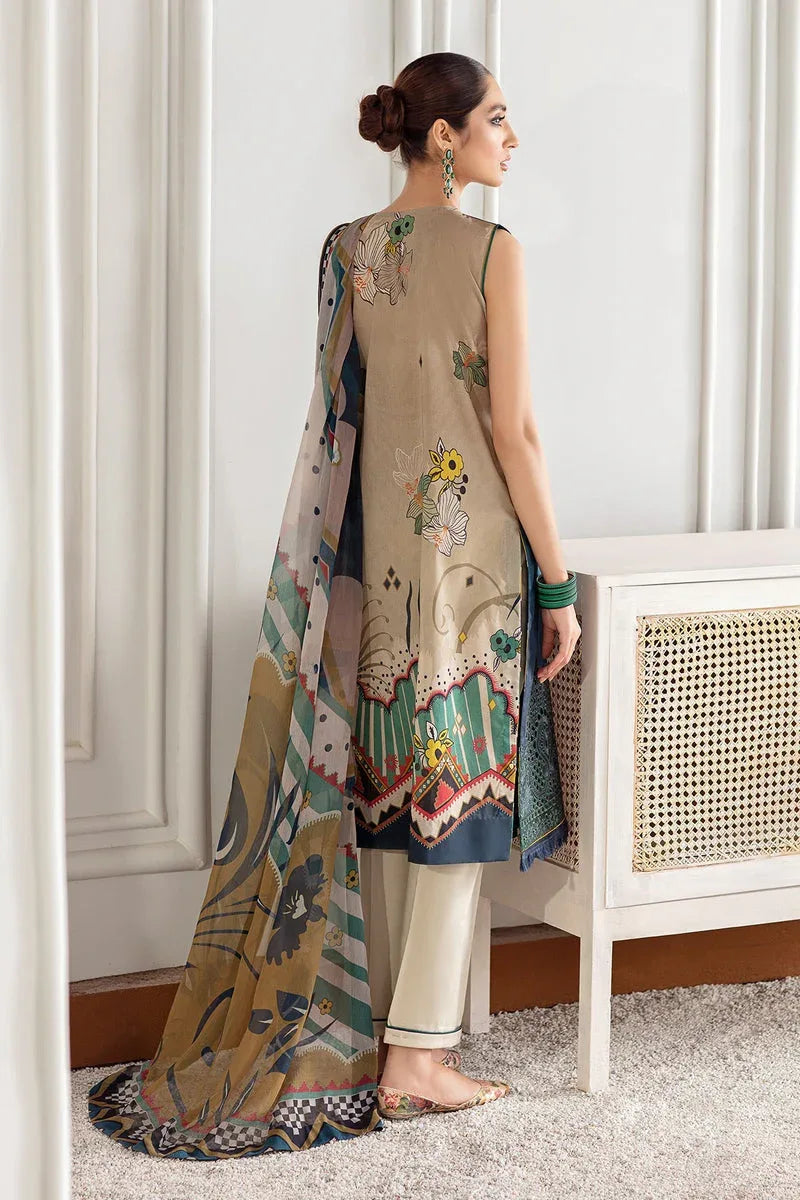 Baroque | Lawn Collection 24 | FL21-D1 - Aqsa Fabrics