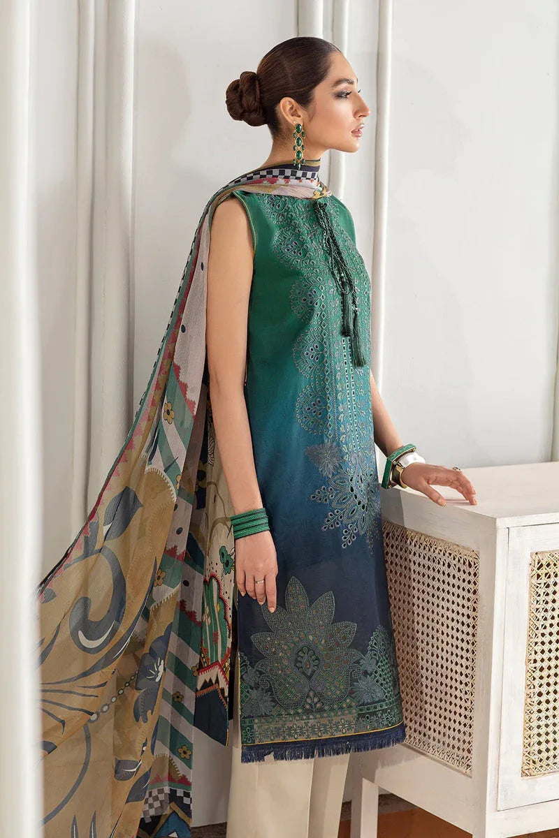 Baroque | Lawn Collection 24 | FL21-D1 - Aqsa Fabrics