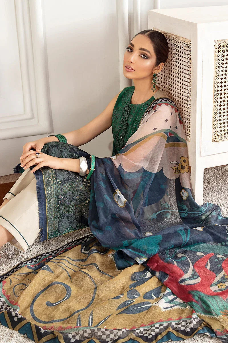 Baroque | Lawn Collection 24 | FL21-D1 - Aqsa Fabrics