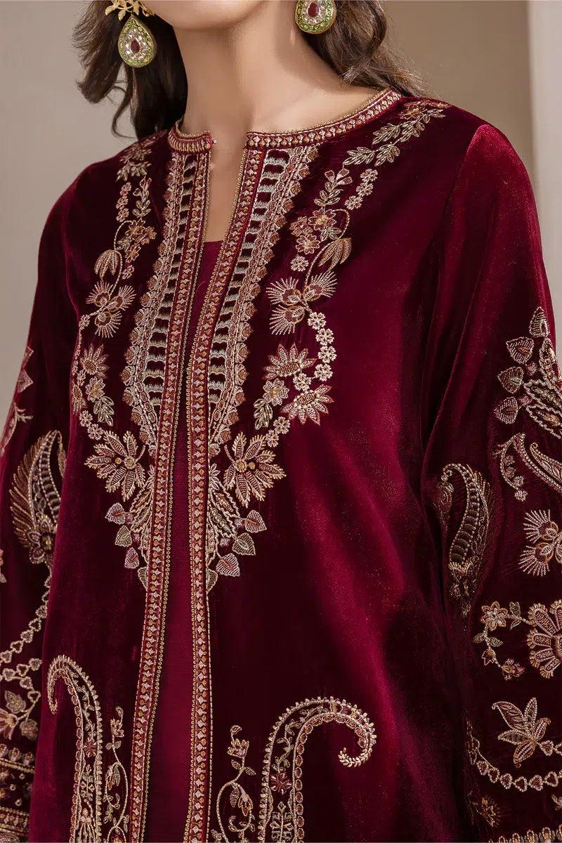 Baroque | Jahanara Luxury Velvet 23 | UF-421 - Aqsa Fabrics