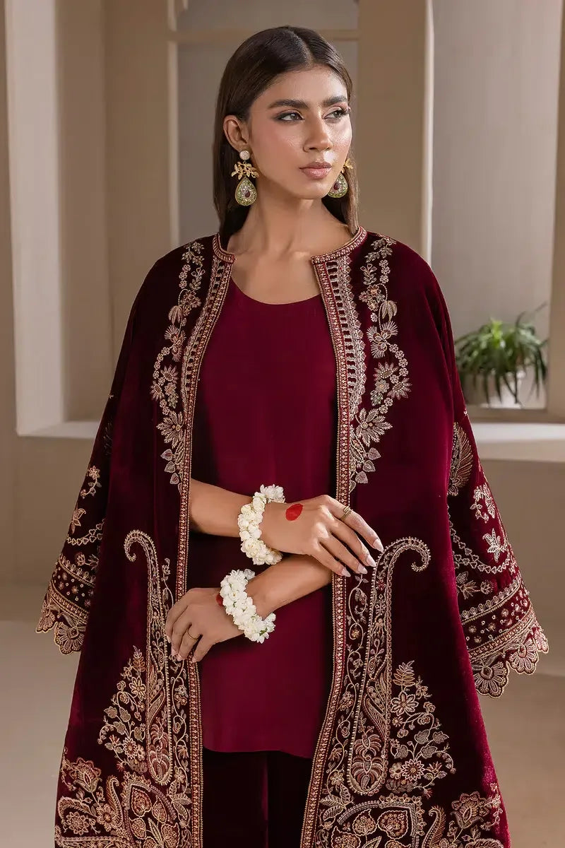 Baroque | Jahanara Luxury Velvet 23 | UF-421 - Aqsa Fabrics