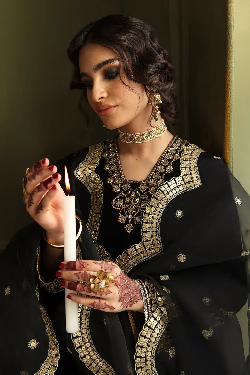Baroque | Jahanara Luxury Velvet 23 | UF-462 - Aqsa Fabrics