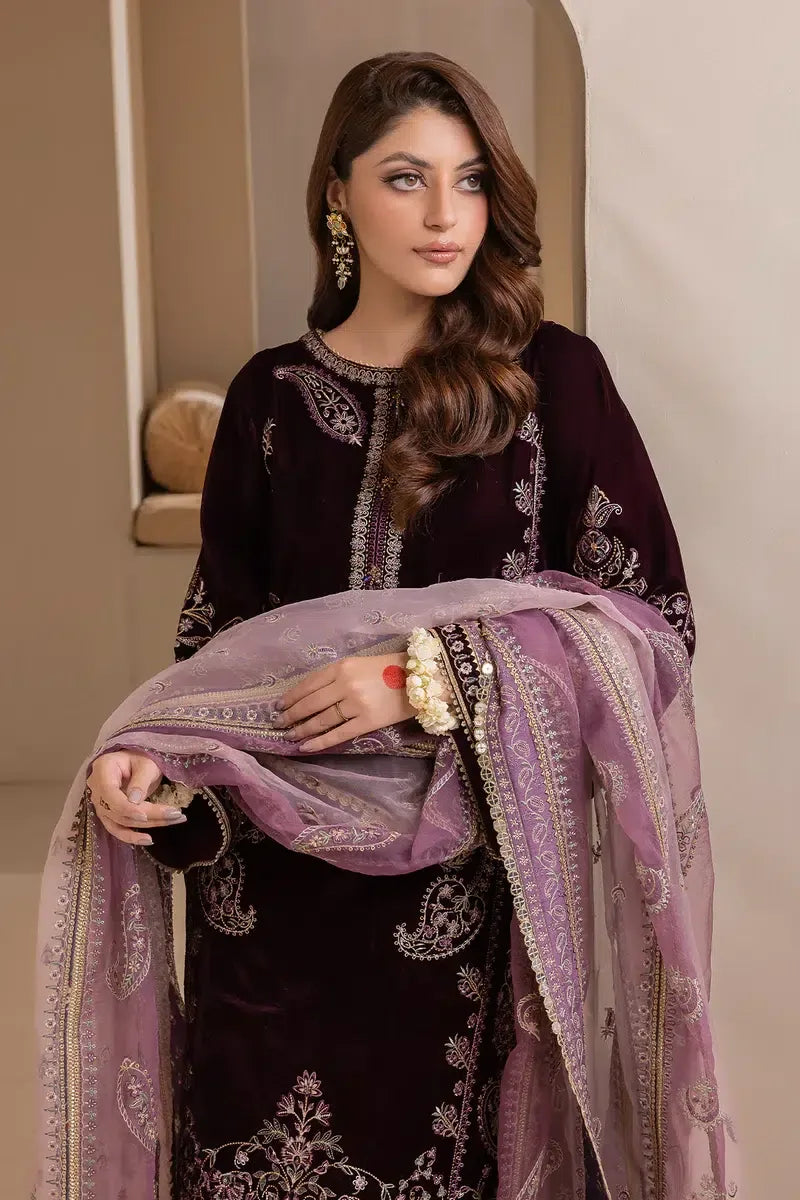 Baroque | Jahanara Luxury Velvet 23 | UF-422 - Aqsa Fabrics