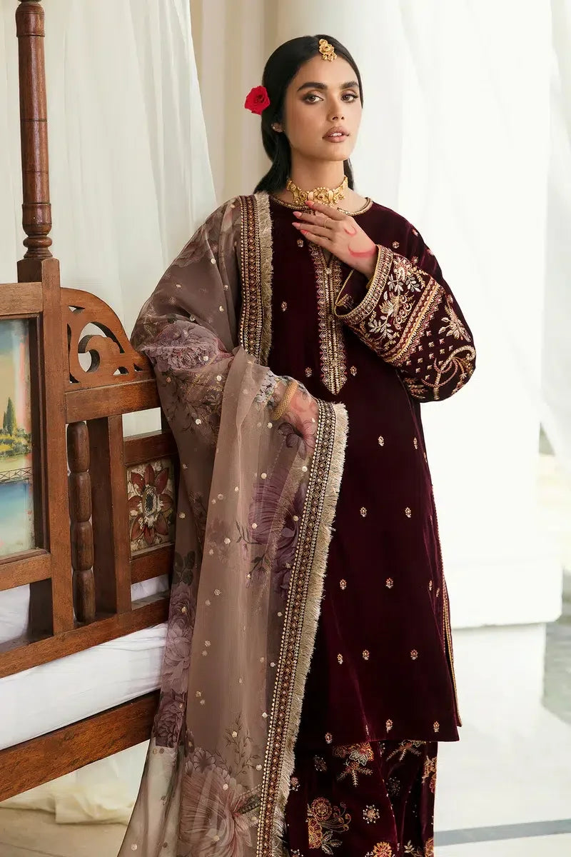 Baroque | Jahanara Luxury Velvet 23 | UF-250 - Aqsa Fabrics