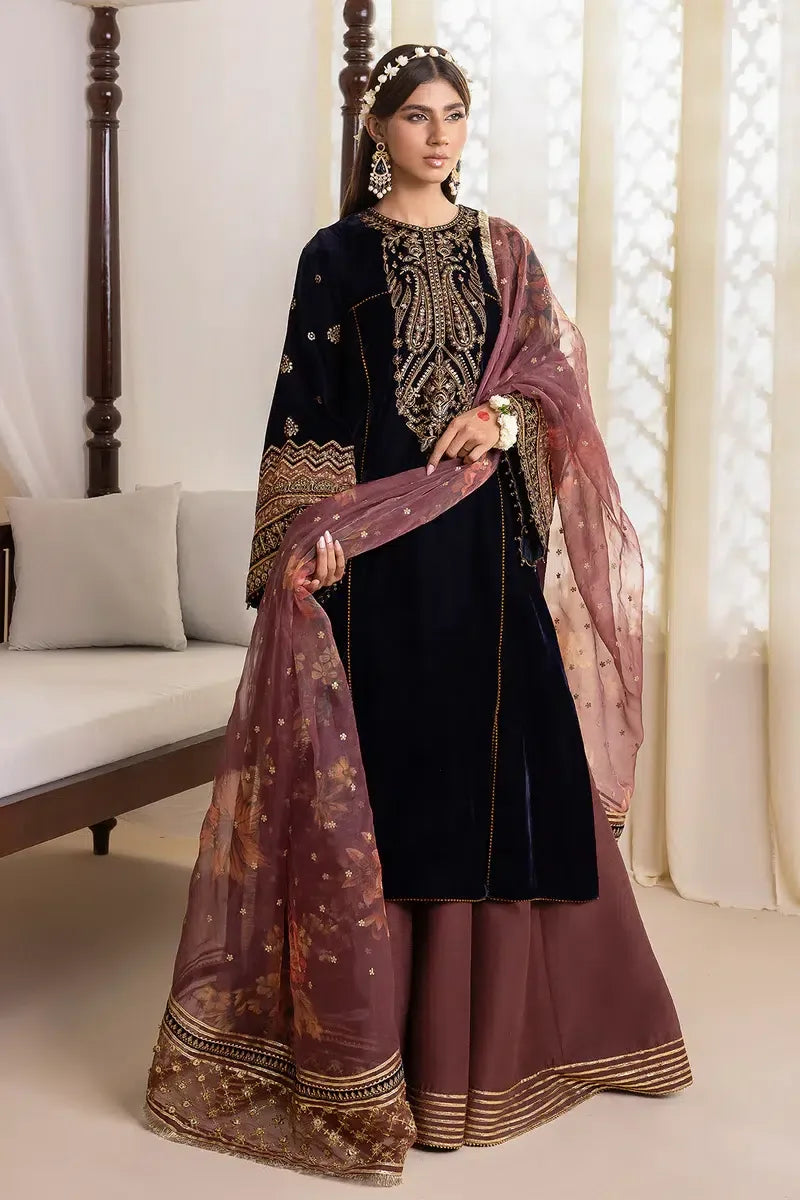 Baroque | Jahanara Luxury Velvet 23 | UF-424 - Aqsa Fabrics
