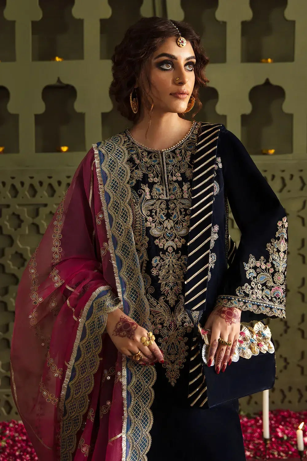 Baroque | Jahanara Luxury Velvet 23 | UF-463 - Aqsa Fabrics