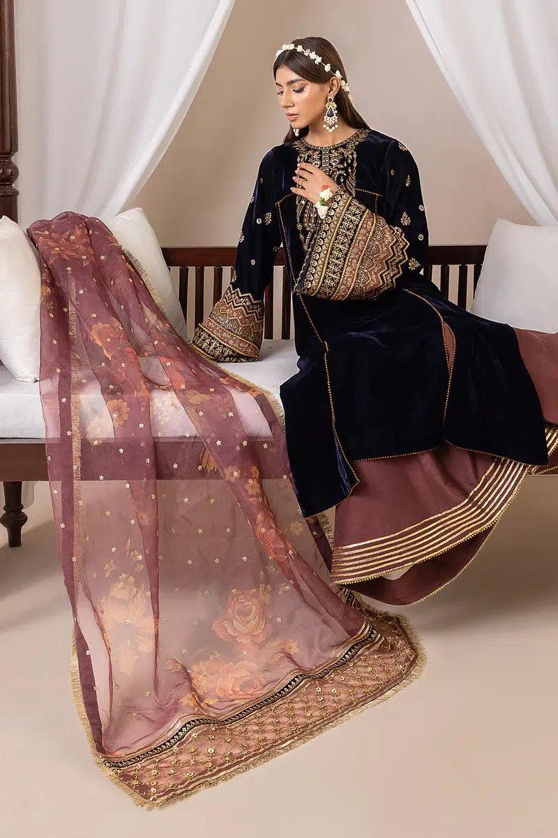 Baroque | Jahanara Luxury Velvet 23 | UF-424 - Aqsa Fabrics