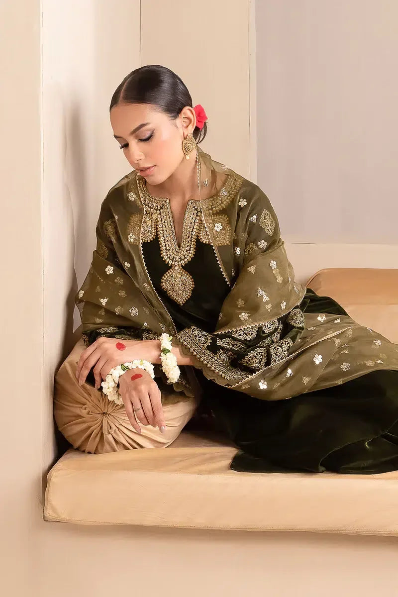 Baroque | Jahanara Luxury Velvet 23 | UF-425 - Aqsa Fabrics