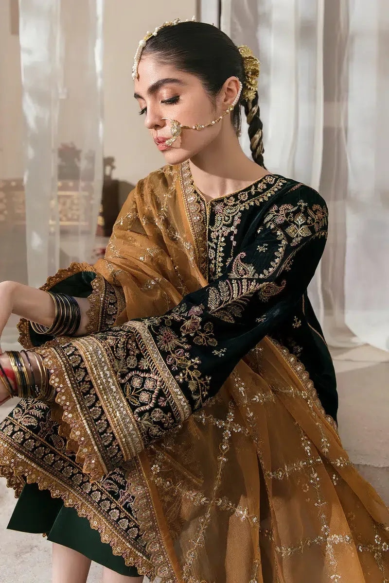 Baroque | Jahanara Luxury Velvet 23 | UF-255 - Aqsa Fabrics