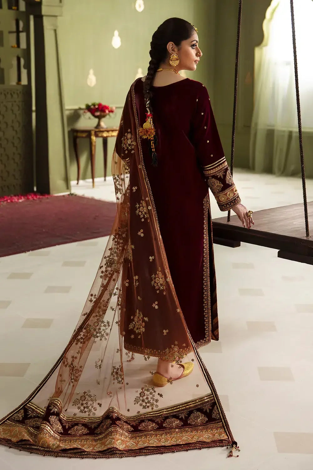 Baroque | Jahanara Luxury Velvet 23 | UF-466 - Aqsa Fabrics