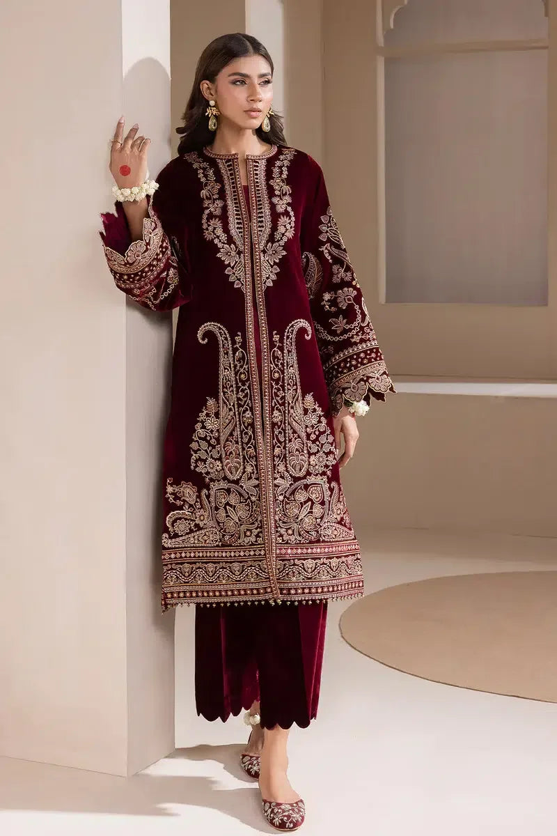 Baroque | Jahanara Luxury Velvet 23 | UF-421 - Aqsa Fabrics