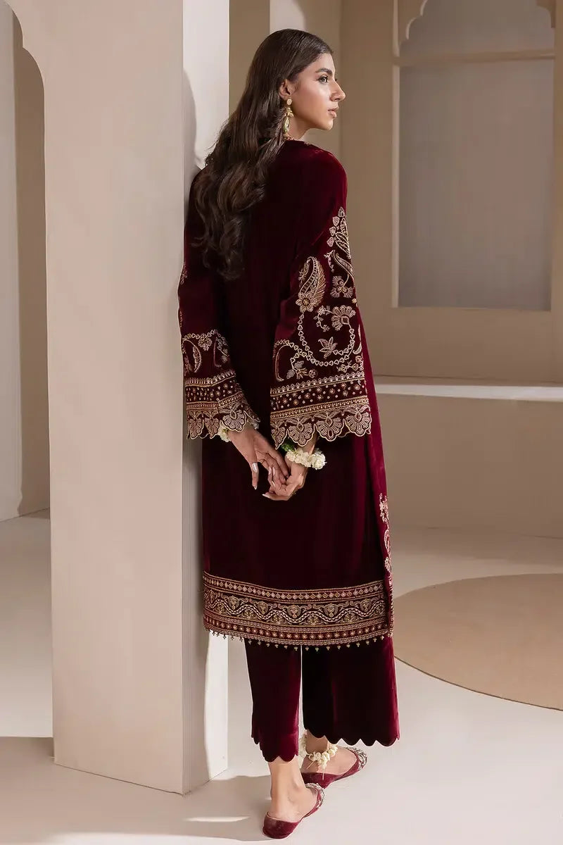 Baroque | Jahanara Luxury Velvet 23 | UF-421 - Aqsa Fabrics