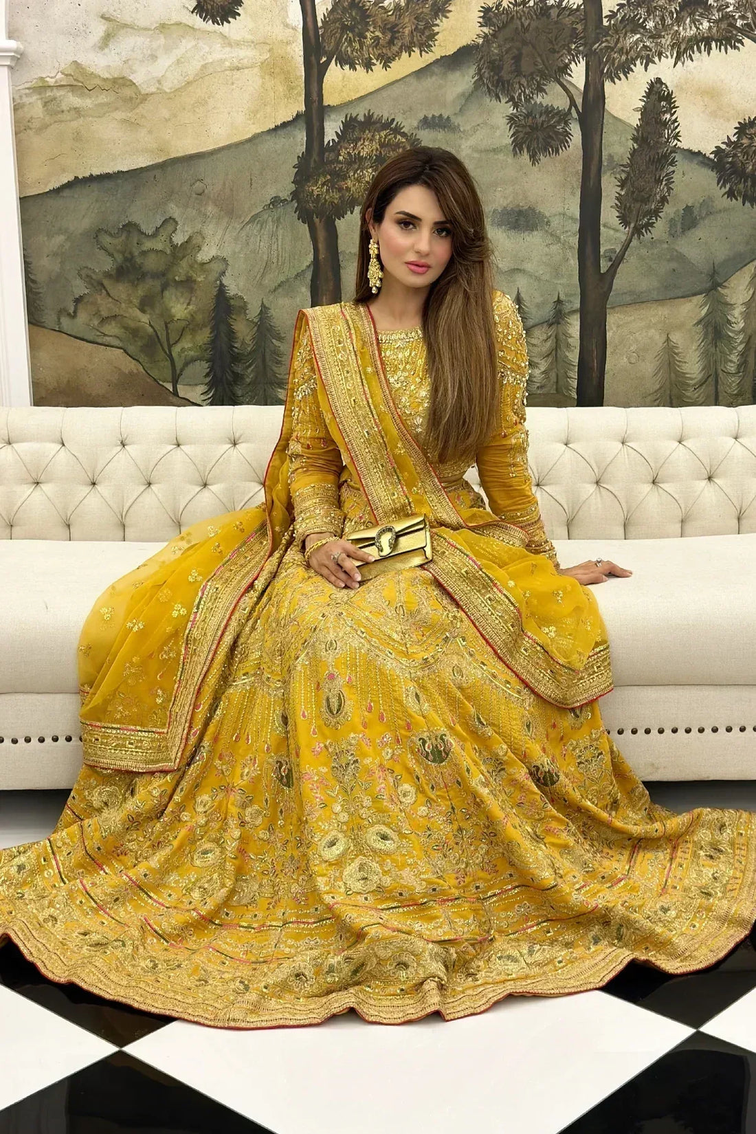 Erum Khan | Jahan Wedding 23 | Basanti - Aqsa Fabrics