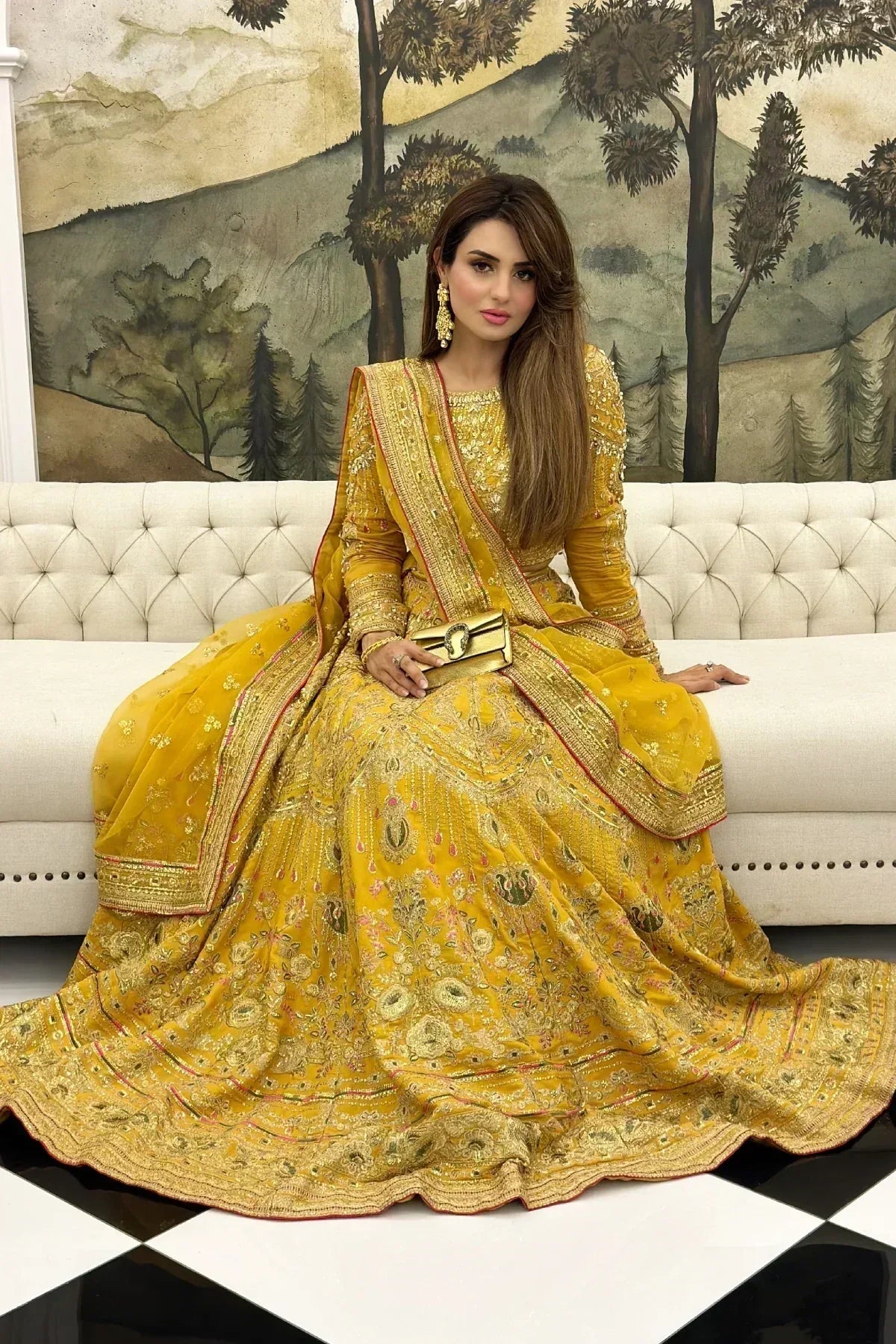 Erum Khan | Jahan Wedding 23 | Basanti - Aqsa Fabrics