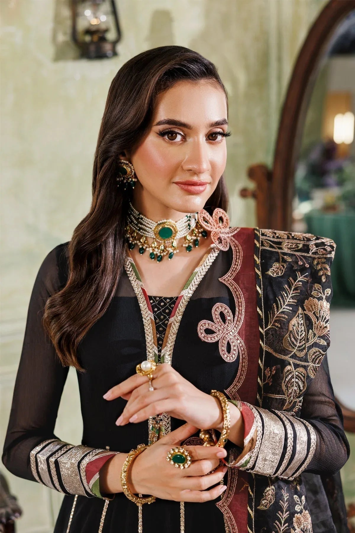 Alizeh | Ready to wear | Black Dress 3 piece - RTW1026 - Aqsa Fabrics