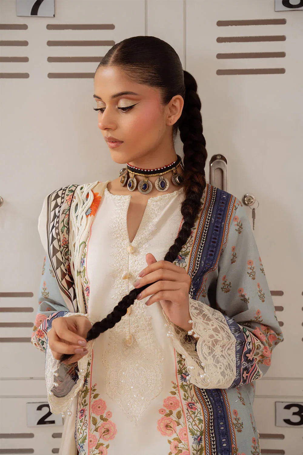 Saira Rizwan | Laanem Summer Lawn 25 | ZUMRA-B-SRL25-07 - Aqsa Fabrics