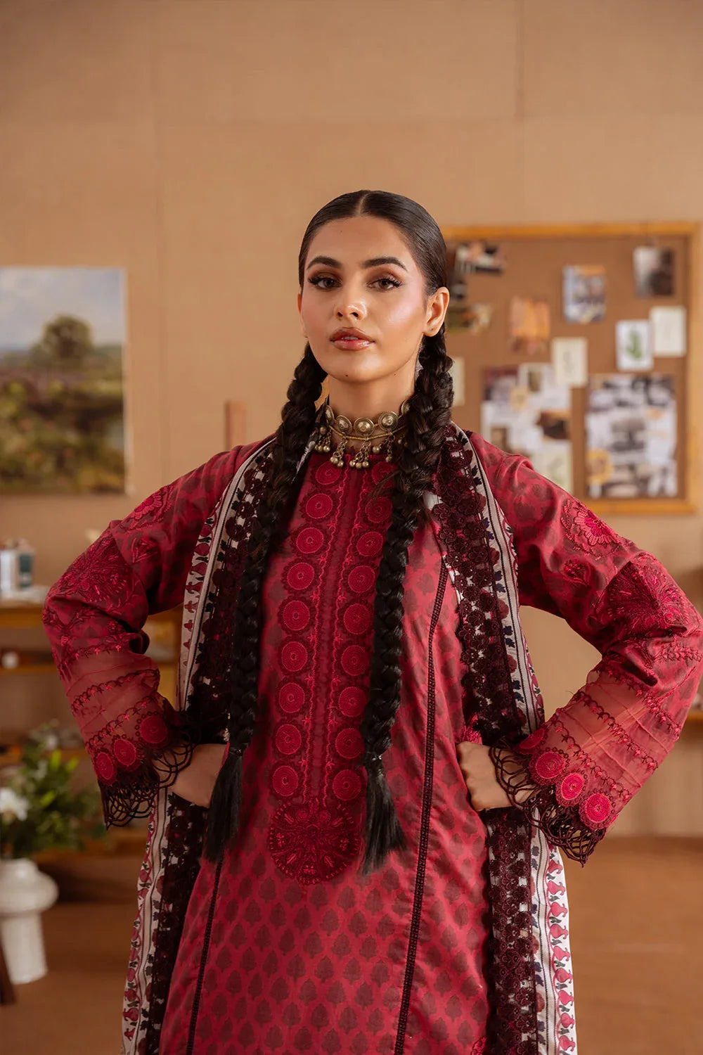 Saira Rizwan | Laanem Summer Lawn 25 | SEREN-A-SRL25-08 - Aqsa Fabrics
