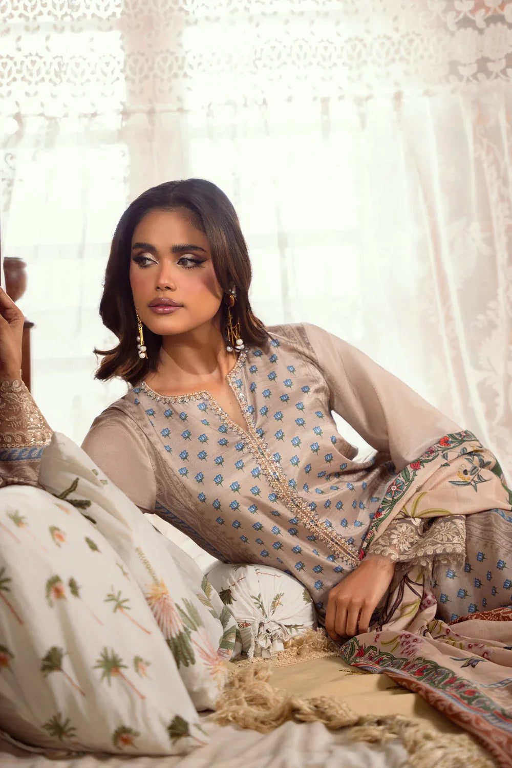 Saira Rizwan | Dahini Silk Pret | MERCINA - SRLP06-25 - Aqsa Fabrics