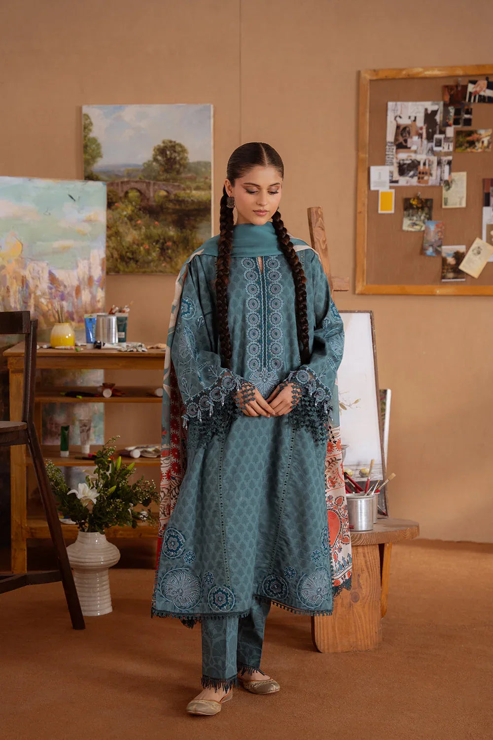 Saira Rizwan | Laanem Summer Lawn 25 | SEREN-B-SRL25-08 - Aqsa Fabrics