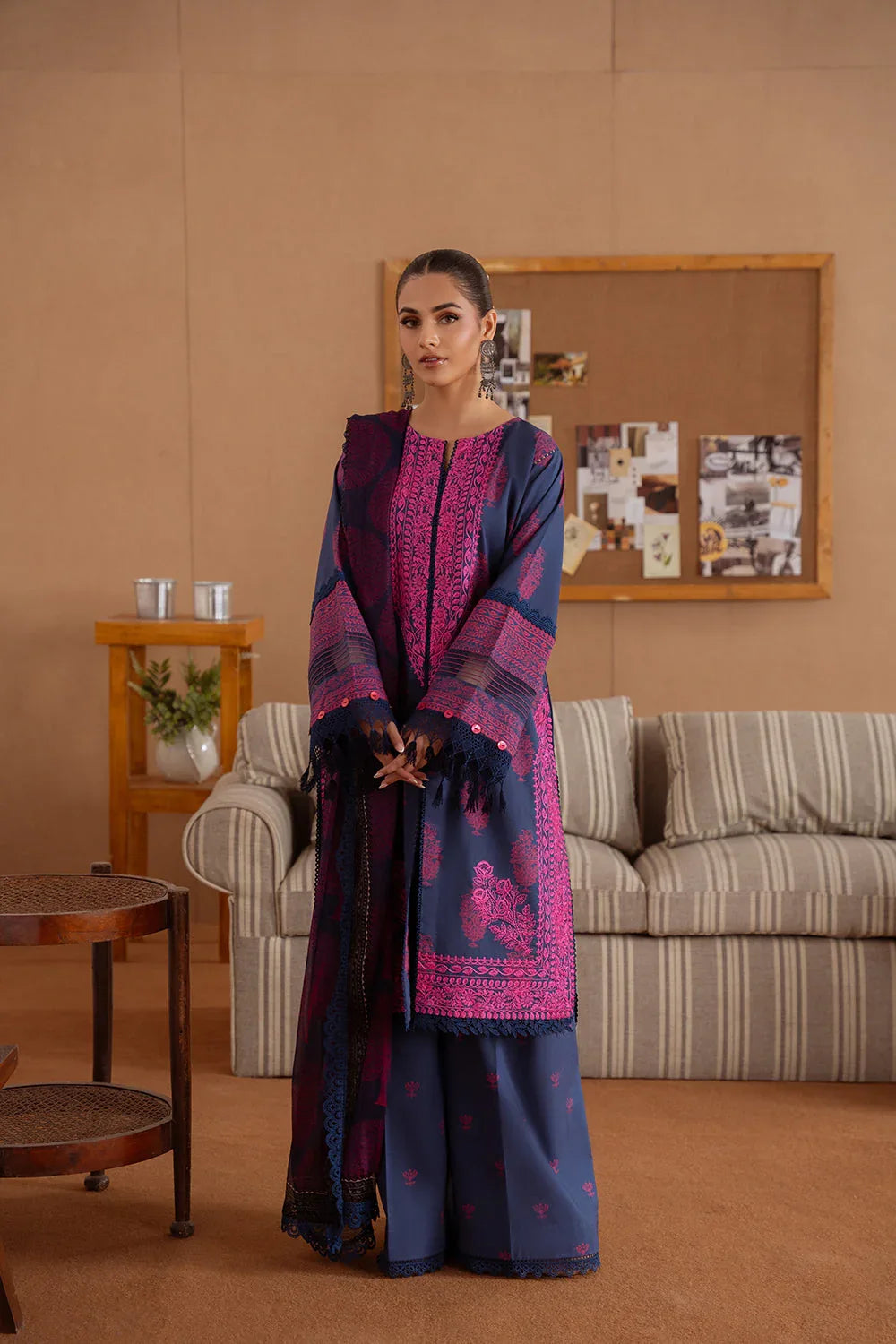 Saira Rizwan | Laanem Summer Lawn 25 | ELARA-B-SRL25-01 - Aqsa Fabrics