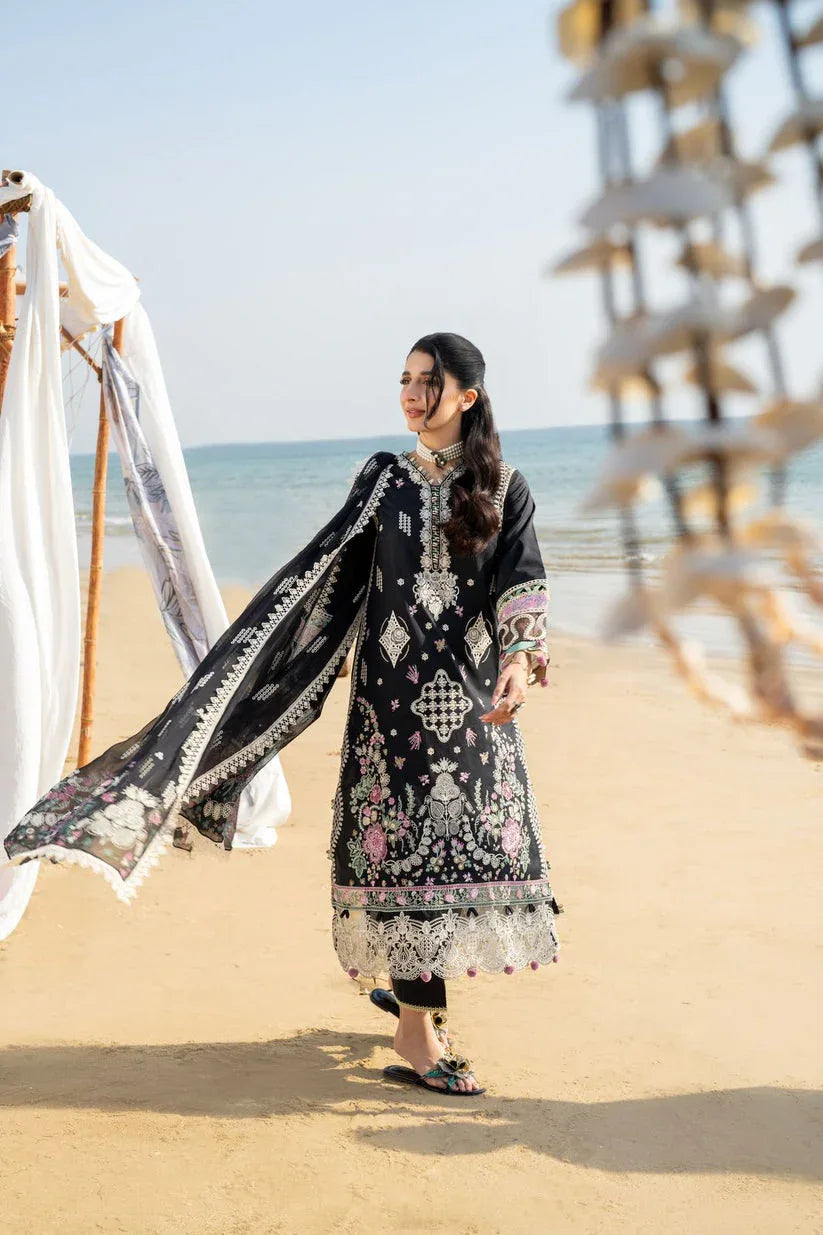 Aabyaan | Saagar Luxury Lawn 25 | TALIA (AS-08) - Aqsa Fabrics