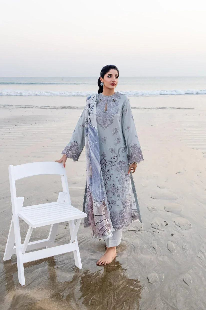 Aabyaan | Saagar Luxury Lawn 25 | ZUMAR (AS-10) - Aqsa Fabrics