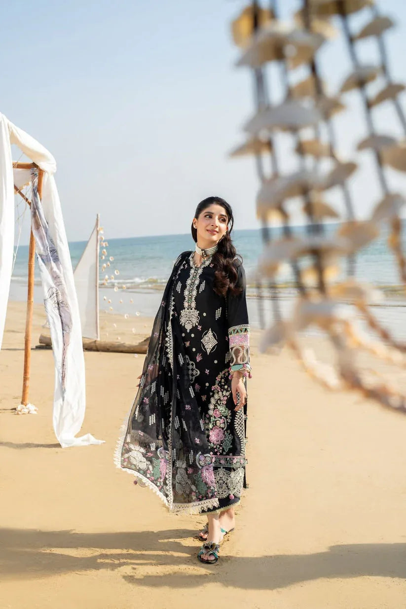Aabyaan | Saagar Luxury Lawn 25 | TALIA (AS-08) - Aqsa Fabrics